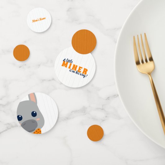 男の赤ちゃんオレンジロンドンキーベビーシャワー コンフェッティ (グループ)