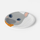 男の赤ちゃんオレンジロンドンキーベビーシャワー ペーパープレート (アングル)