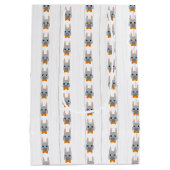 男の赤ちゃんオレンジ ミディアムペーパーバッグ (裏面)