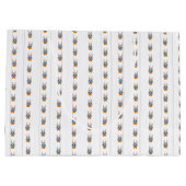 男の赤ちゃんオレンジ ラージペーパーバッグ (裏面)