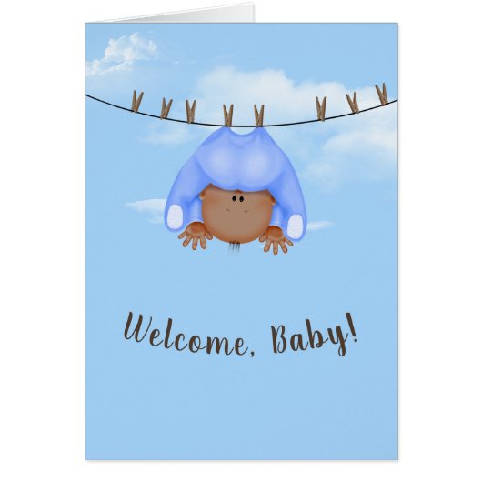 男の赤ちゃんオンクローザライン (正面)