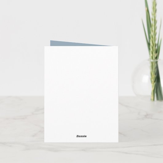 男の赤ちゃんカウボーイ服 サンキューカード (裏面)