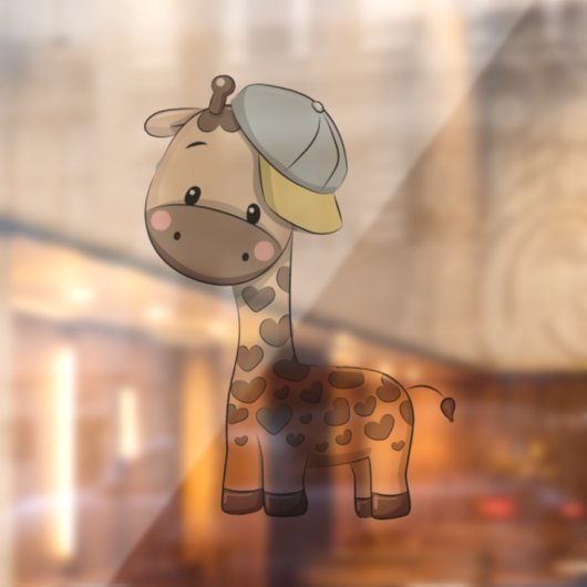 男の赤ちゃんカスタムキリン窓のラッキング ウィンドウサイン (シート2)