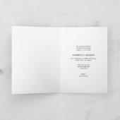 男の赤ちゃんカスタム写真ベビーシャワー サンキューカード (内部)