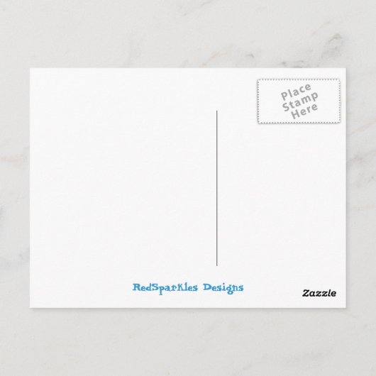 男の赤ちゃんカップケーキ ポストカード (裏面)