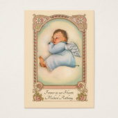 男の赤ちゃんカトリック葬儀記念聖札 –  (正面)