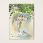 男の赤ちゃんカトリック葬儀記念聖札 –  (正面)