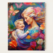 男の赤ちゃんカラフル絵を描母 プランナー手帳 (裏面)