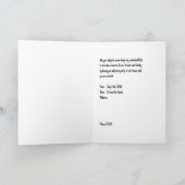 男の赤ちゃんカードの採用パーティー サンキューカード (内部)