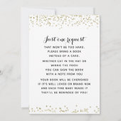 男の赤ちゃんガールコンビネーションフレンズ赤ちゃんシャワー 招待状 (裏面)