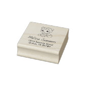 男の赤ちゃんガールベアージャンプスーツの住所 ラバースタンプ (スタンプ)