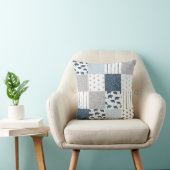 男の赤ちゃんクマのパッチワーク クッション (椅子)