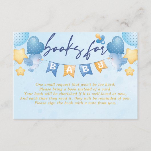 男の赤ちゃんクマ赤ちゃんシャワーベビー エンクロージャーカード (正面)