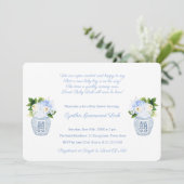 男の赤ちゃんクラシックジンジャージャー詩シャワーパーティー 招待状 (スタンド正面)