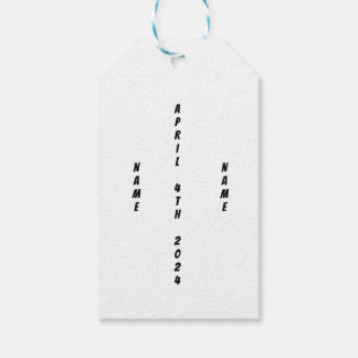 男の赤ちゃんクラシック車 ギフトタグ