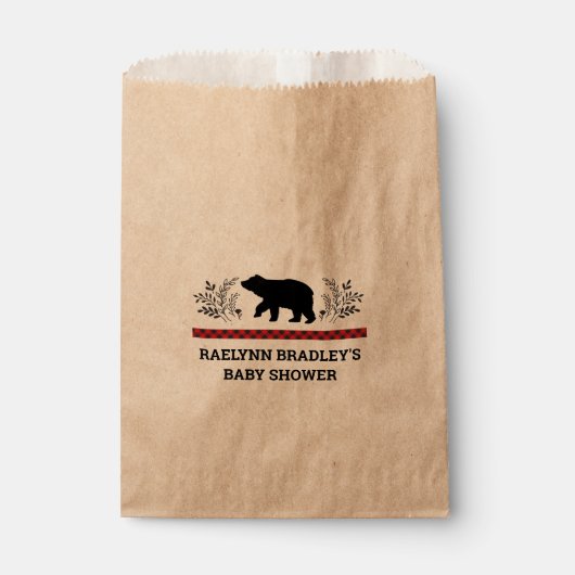 男の赤ちゃんクラフトベアーランバージャックフェイヴバッグ フェイバーバッグ (正面)