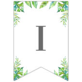 男の赤ちゃんグリーンジャングルサファリベイビーシャワー バンティングフラッグ (第2の旗)