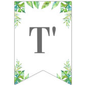 男の赤ちゃんグリーンジャングルサファリベイビーシャワー バンティングフラッグ (第3の旗)