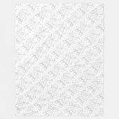 男の赤ちゃんグレーテペパターン子供部屋デコール フリースブランケット (正面)