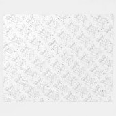 男の赤ちゃんグレーテペパターン子供部屋デコール フリースブランケット (正面(横))