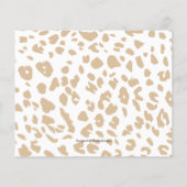 男の赤ちゃんサファリシャワーアドバイスto the mom to be (裏面)