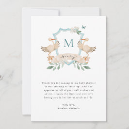 男の赤ちゃんサンキューカード サンキューカード