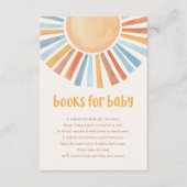 男の赤ちゃんサンシャインboho blue yellow encloのための本 エンクロージャーカード (正面)