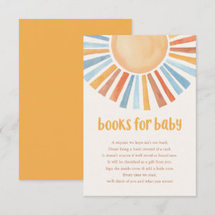 男の赤ちゃんサンシャインboho blue yellow encloのための本 エンクロージャーカード