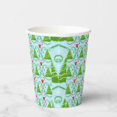 男の赤ちゃんサンタ衣装クリスマスツリーパターン 紙コップ (右)