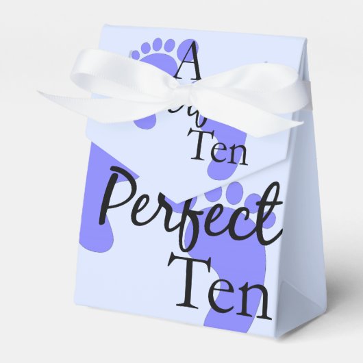 男の赤ちゃんシャワーお気に入り フェイバーボックス (正面サイド)