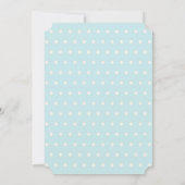 男の赤ちゃんシャワーウッドランドアニマルラビットフォレストシダ 招待状 (裏面)