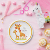 男の赤ちゃんシャワーキリン紙パーティープレート ペーパープレート (パーティー)