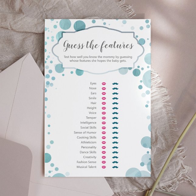 男の赤ちゃんシャワーゲーム推測機能、ベビートレイト (クリエイターアップロード済み)