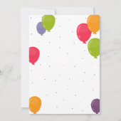 男の赤ちゃんシャワーバイメール轟音ジャングル恐竜 招待状 (裏面)