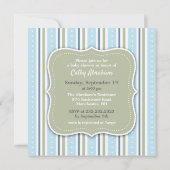 男の赤ちゃんシャワーフラット招待状 招待状 (裏面)