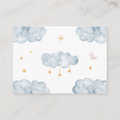 男の赤ちゃんシャワーブックベビーカード – Elphant エンクロージャーカード (裏面)