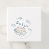 男の赤ちゃんシャワーメッセージカード – 象 フェイバータグ (インサイチュ)