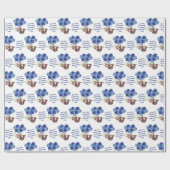 男の赤ちゃんシャワー包装紙 ラッピングペーパー (フラット)