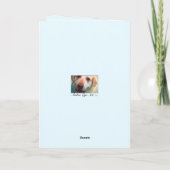 男の赤ちゃんシャワー招待状カード カード (裏面)