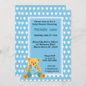 男の赤ちゃんシャワー招待状 招待状 (正面/裏面)