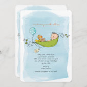 男の赤ちゃんシャワー招待状 招待状 (正面/裏面)