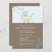 男の赤ちゃんシャワー招待状 招待状 (正面/裏面)