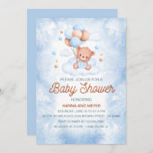 男の赤ちゃんシャワー招待状 招待状 (正面/裏面)