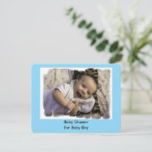 男の赤ちゃんシャワー招待状 招待状 (スタンド正面)