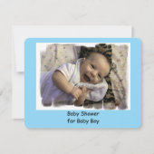 男の赤ちゃんシャワー招待状 招待状 (正面)