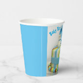 男の赤ちゃんシャワー紙カップケーキブルーシューズ 紙コップ (右)