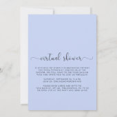 男の赤ちゃんシャワー（仮想オプション青） 招待状 (裏面)