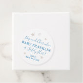 男の赤ちゃんシルバーポップ・アートのがポップする時に星を付ける フェイバータグ (インサイチュ)