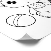 男の赤ちゃんジャンプスーツのカラーリングページ ポスター (角)