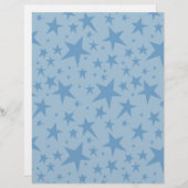 男の赤ちゃんスクラップブック紙大星 (正面/裏面)